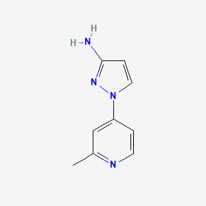molecular formula C9H10N4 B2508394 1-(2-甲基吡啶-4-基)吡唑-3-胺 CAS No. 1600307-87-6