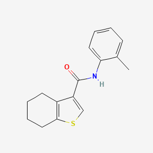 molecular formula C16H17NOS B2508402 N-(2-甲基苯基)-4,5,6,7-四氢-1-苯并噻吩-3-甲酰胺 CAS No. 314250-79-8