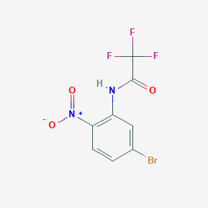 molecular formula C8H4BrF3N2O3 B2508449 N-(5-Bromo-2-nitrophenyl)-2,2,2-trifluoroacetamide CAS No. 1820711-51-0