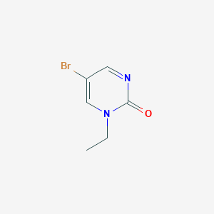 molecular formula C6H7BrN2O B2508455 5-bromo-1-ethyl-1H-pyrimidin-2-one CAS No. 17758-32-6