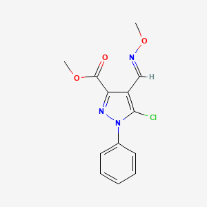 methyl 5-chloro-4-[(methoxyimino)methyl]-1-phenyl-1H-pyrazole-3-carboxylate