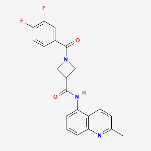 1-(3,4-difluorobenzoyl)-N-(2-methylquinolin-5-yl)azetidine-3-carboxamide