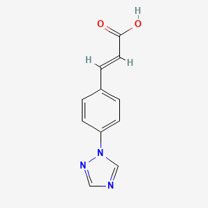 molecular formula C11H9N3O2 B2508476 (E)-3-(4-(1,2,4-triazol-1-yl)phenyl)acrylic acid CAS No. 575469-44-2