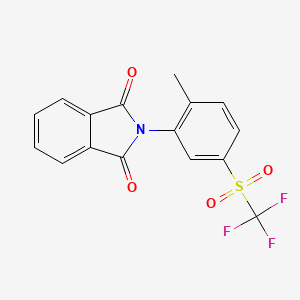 2-[2-Methyl-5-(trifluoromethylsulfonyl)phenyl]isoindole-1,3-dione