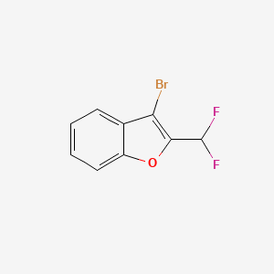 molecular formula C9H5BrF2O B2508485 3-Bromo-2-(difluoromethyl)-1-benzofuran CAS No. 2248282-73-5