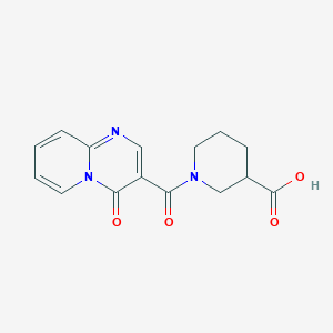 1-[(4-oxo-4H-pyrido[1,2-a]pyrimidin-3-yl)carbonyl]piperidine-3-carboxylic acid
