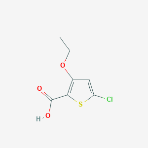 molecular formula C7H7ClO3S B2508494 5-Chloro-3-ethoxythiophene-2-carboxylic acid CAS No. 1708401-61-9