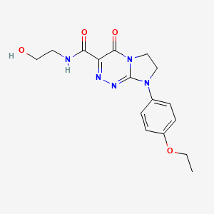 8-(4-ethoxyphenyl)-N-(2-hydroxyethyl)-4-oxo-4,6,7,8-tetrahydroimidazo[2,1-c][1,2,4]triazine-3-carboxamide