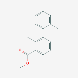 molecular formula C16H16O2 B2508521 Methyl 2-methyl-3-(2-methylphenyl)benzoate CAS No. 1400645-15-9