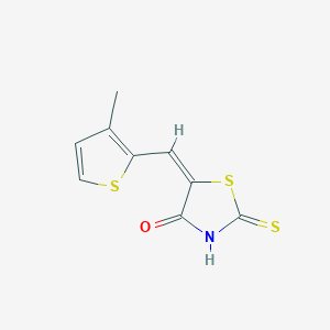 (5E)-2-mercapto-5-[(3-methyl-2-thienyl)methylene]-1,3-thiazol-4(5H)-one