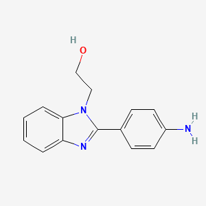 molecular formula C15H15N3O B2508567 2-[2-(4-aminophenyl)-1H-1,3-benzodiazol-1-yl]ethan-1-ol CAS No. 379714-39-3