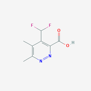 molecular formula C8H8F2N2O2 B2508591 4-(Difluoromethyl)-5,6-dimethylpyridazine-3-carboxylic acid CAS No. 2248289-55-4