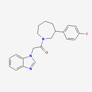 2-(1H-1,3-benzodiazol-1-yl)-1-[3-(4-fluorophenyl)azepan-1-yl]ethan-1-one