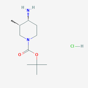 B2508731 cis-tert-Butyl 4-amino-3-methylpiperidine-1-carboxylate hydrochloride CAS No. 1609403-03-3