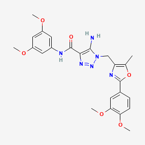 molecular formula C24H26N6O6 B2508762 2-(4-Fluorophenyl)-3-[3-(4-methylpiperidin-1-yl)-3-oxopropyl]imidazo[1,2-a]pyridine CAS No. 1251673-89-8