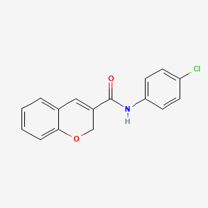molecular formula C16H12ClNO2 B2508789 N-(4-chlorophenyl)-2H-chromene-3-carboxamide CAS No. 338420-07-8