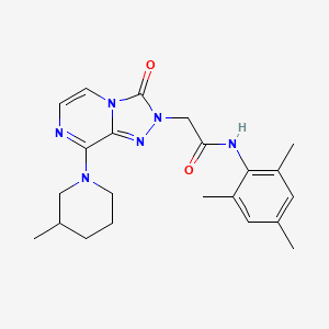molecular formula C22H28N6O2 B2508791 N-mesityl-2-[8-(3-methylpiperidin-1-yl)-3-oxo[1,2,4]triazolo[4,3-a]pyrazin-2(3H)-yl]acetamide CAS No. 1251590-59-6