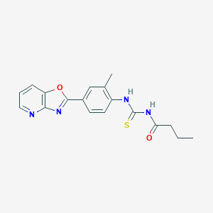 N-butyryl-N'-(2-methyl-4-[1,3]oxazolo[4,5-b]pyridin-2-ylphenyl)thiourea