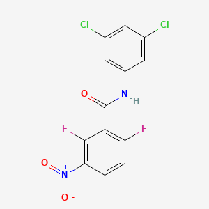 molecular formula C13H6Cl2F2N2O3 B2508800 N-(3,5-二氯苯基)-2,6-二氟-3-硝基苯甲酰胺 CAS No. 260553-19-3