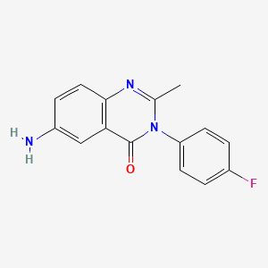 6-amino-3-(4-fluorophenyl)-2-methylquinazolin-4(3H)-one
