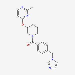 (4-((1H-imidazol-1-yl)methyl)phenyl)(3-((2-methylpyrimidin-4-yl)oxy)piperidin-1-yl)methanone