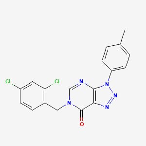 6-[(2,4-Dichlorophenyl)methyl]-3-(4-methylphenyl)triazolo[4,5-d]pyrimidin-7-one