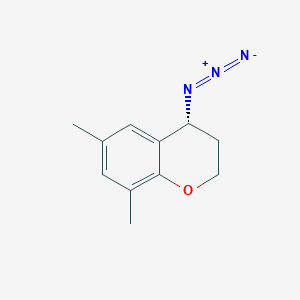molecular formula C11H13N3O B2508847 (4R)-4-叠氮基-6,8-二甲基-3,4-二氢-2H-色烯 CAS No. 2193051-97-5