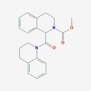 molecular formula C21H22N2O3 B2508855 1-(1,2,3,4-四氢喹啉-1-羰基)-3,4-二氢异喹啉-2(1H)-羧酸甲酯 CAS No. 1396555-61-5