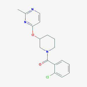 (2-Chlorophenyl)(3-((2-methylpyrimidin-4-yl)oxy)piperidin-1-yl)methanone