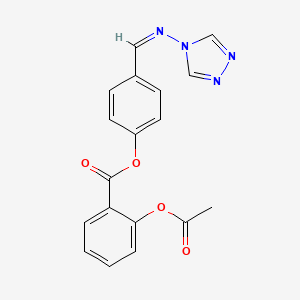 [4-[(Z)-1,2,4-triazol-4-yliminomethyl]phenyl] 2-acetyloxybenzoate