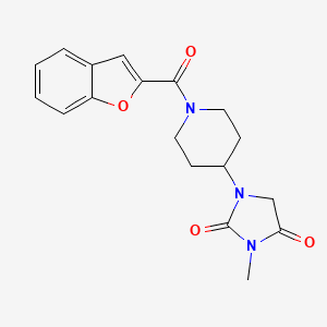 1-(1-(Benzofuran-2-carbonyl)piperidin-4-yl)-3-methylimidazolidine-2,4-dione