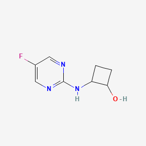 2-[(5-Fluoropyrimidin-2-yl)amino]cyclobutan-1-ol