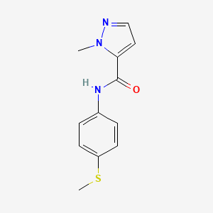 1-methyl-N-(4-(methylthio)phenyl)-1H-pyrazole-5-carboxamide
