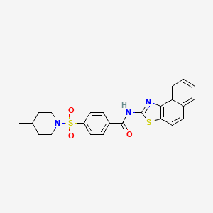 N-benzo[e][1,3]benzothiazol-2-yl-4-(4-methylpiperidin-1-yl)sulfonylbenzamide