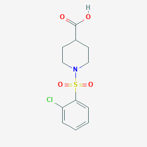 1-[(2-Chlorophenyl)sulfonyl]piperidine-4-carboxylic acid