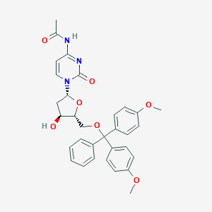 molecular formula C32H33N3O7 B025089 N-(1-((2R,4S,5R)-5-((Bis(4-methoxyphenyl)(phenyl)methoxy)methyl)-4-hydroxytetrahydrofuran-2-yl)-2-oxo-1,2-dihydropyrimidin-4-yl)acetamide CAS No. 100898-63-3