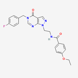 4-ethoxy-N-(2-(5-(4-fluorobenzyl)-4-oxo-4,5-dihydro-1H-pyrazolo[3,4-d]pyrimidin-1-yl)ethyl)benzamide