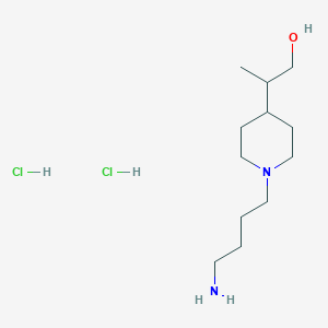 2-[1-(4-Aminobutyl)piperidin-4-yl]propan-1-ol dihydrochloride