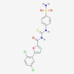 molecular formula C18H13Cl2N3O4S2 B250891 5-(2,5-dichlorophenyl)-N-[(4-sulfamoylphenyl)carbamothioyl]furan-2-carboxamide 