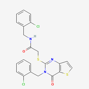 N-(2-chlorobenzyl)-2-((3-(2-chlorobenzyl)-4-oxo-3,4-dihydrothieno[3,2-d]pyrimidin-2-yl)thio)acetamide