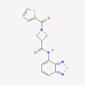 N-(benzo[c][1,2,5]thiadiazol-4-yl)-1-(thiophene-2-carbonyl)azetidine-3-carboxamide