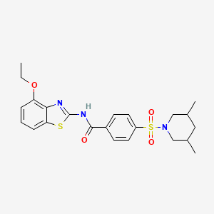 4-((3,5-dimethylpiperidin-1-yl)sulfonyl)-N-(4-ethoxybenzo[d]thiazol-2-yl)benzamide