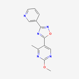 5-(2-Methoxy-4-methylpyrimidin-5-yl)-3-(pyridin-3-yl)-1,2,4-oxadiazole