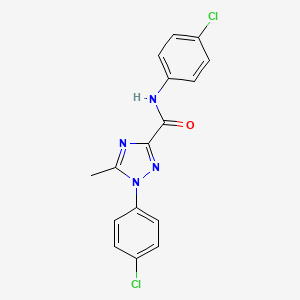 N,1-bis(4-chlorophenyl)-5-methyl-1H-1,2,4-triazole-3-carboxamide