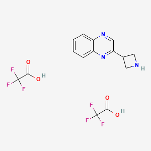 2-(Azetidin-3-yl)quinoxaline; bis(trifluoroacetic acid)