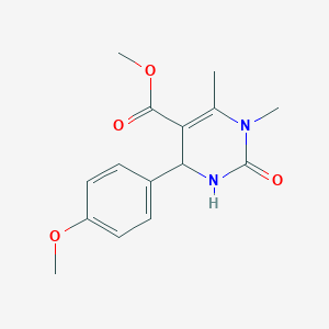 molecular formula C15H18N2O4 B2509016 Methyl 4-(4-methoxyphenyl)-1,6-dimethyl-2-oxo-1,2,3,4-tetrahydropyrimidine-5-carboxylate CAS No. 314046-82-7