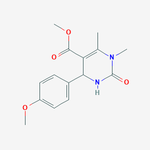 Methyl 4-(4-methoxyphenyl)-1,6-dimethyl-2-oxo-1,2,3,4-tetrahydropyrimidine-5-carboxylate