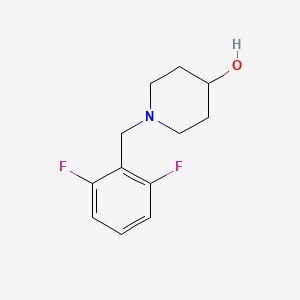 molecular formula C12H15F2NO B2509019 1-[(2,6-Difluorophenyl)methyl]piperidin-4-ol CAS No. 415954-12-0