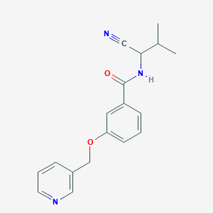 N-(1-cyano-2-methylpropyl)-3-[(pyridin-3-yl)methoxy]benzamide