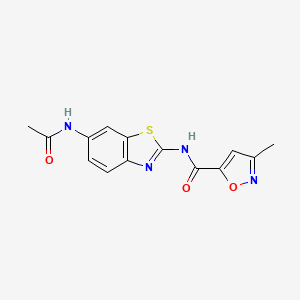 N-(6-acetamidobenzo[d]thiazol-2-yl)-3-methylisoxazole-5-carboxamide